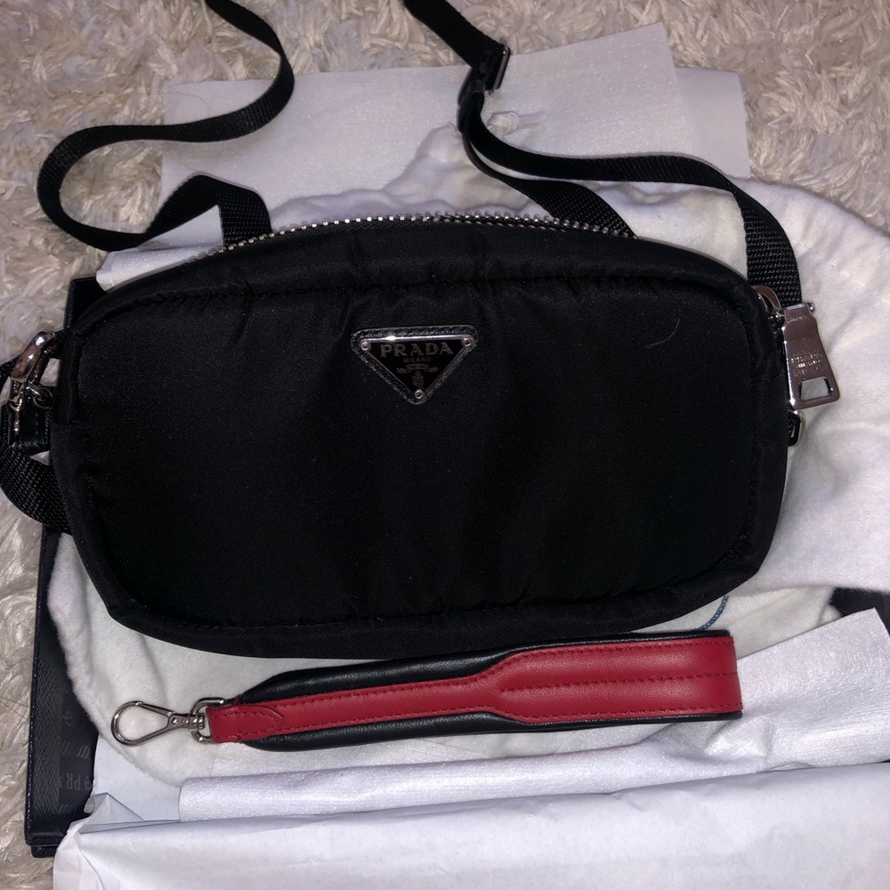 Prada Nylon mini crossbody/ wristlet